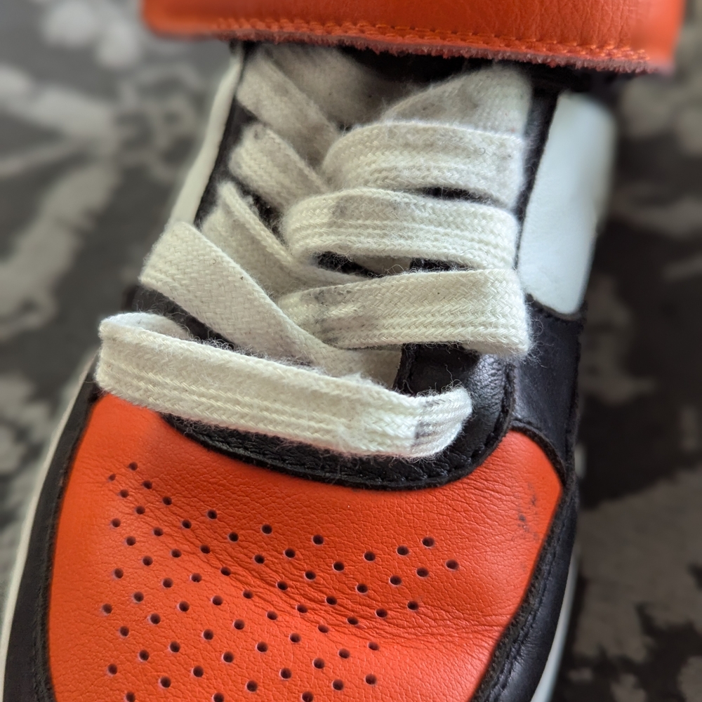 Celine Black and Orange High-Top Sneakers - Picture 7 of 12